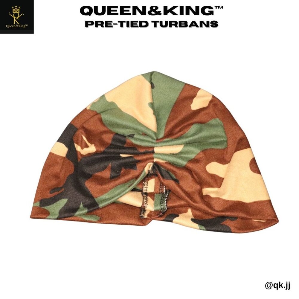 Pre-tied Turban (Camou)